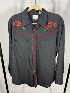 Vintage Ely Diamond Western Embroidery